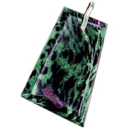 Rubin Zoisyt Przepiękny Duży Wisiorek Srebro 925 Unikat