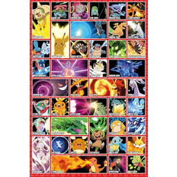 empireposter Pokemon Moves plakat do gry Anime rozmiar
