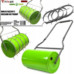 Walec Ręczny Aerator Ogrodowy Do Trawy Trawnika