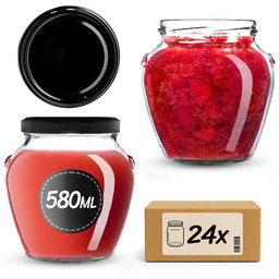 Słoiki na przetwory Sassa 580ml 24szt 82mm +
