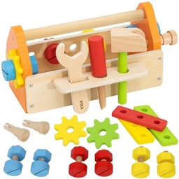 VIGA SKRZYNKA NA NARZĘDZIA ZESTAW DREWNIANY