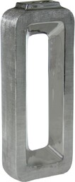 Alexandra House Living Srebrny wazon ceramiczny 16 x