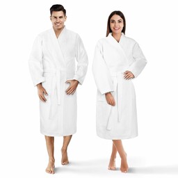 Spod Igły I Nitki Szlafrok gofrowany XXL biały