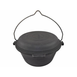 Kociołek żeliwny Kawmet - węgierski + patelnia 2w1