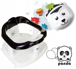 Krzesełko Do Kąpieli Panda Organizer Pojemnik Na Zabawki