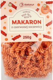 Makaron z czerwonej soczewicy świderki 250g
