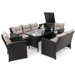 Zestaw mebli ogrodowych z technorattanu 7os. MARSYLIA BIG
