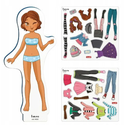 Magnetyczna Układanka dla dziewczynki Kreatywne Zabawki Moda Ubieranki