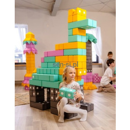 Klocki magnetyczne, zestawy Builder
