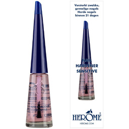 Herome Nail Hardener Sensitive, odżywka, utwardzacz paznokci, efekt