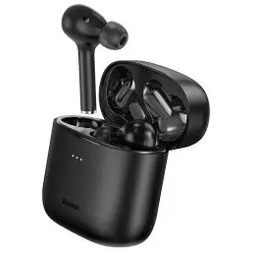 Baseus Encok W06 Dokanałowe Bluetooth 5.0 Czarny Słuchawki