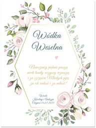Etykiety personalizowane na butelkę z Wódką Weselną -