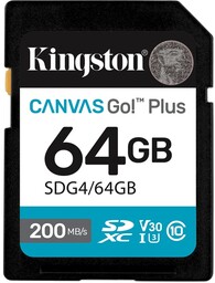 Kingston SDXC Canvas Go Plus Gen4 64GB C10