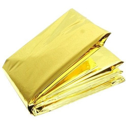 Koc ratunkowy srebrno - złoty 160 x 210