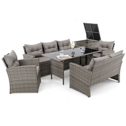 Zestaw mebli ogrodowych z technorattanu 7os. MARSYLIA BIG