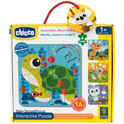 CHICCO Puzzle Pierwsze puzzle zwierzątka 00012558000000 (16 elementów)