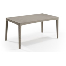 KETER Stół Girona Flat Wicker 232003 Cappuccino