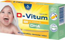 D-Vitum 400 j.m. witaminy D DHA 30 kapsułek