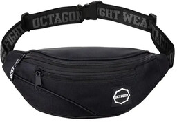 Octagon Saszetka Nerka Logo Guma Black