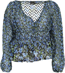 NIEBIESKI SWETER DESIGUAL DAMSKI