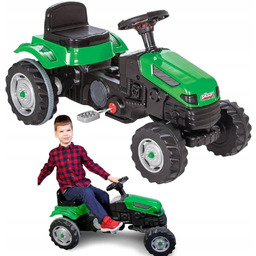 Traktor Na Pedały Dla Dzieci Duży XXL Zielony