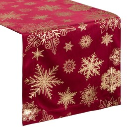 Eurofirany Obrus bieżnik świąteczny 40x140 Joy 4a czerwony