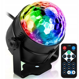 Kula Disco Projektor Dyskotekowy Reflektor Led Rgb