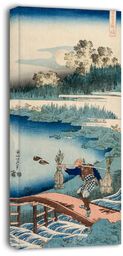 The Rush Gatherer, Hokusai - obraz na płótnie