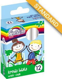 Kreda szkolna biała FIORELLO 12 sztuk /170-2128/