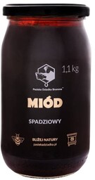 Miód spadziowy 1,1 kg Pasieka Dziadka Brunona
