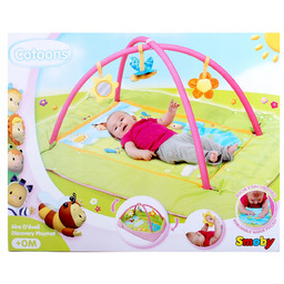 Mata edukacyjna dla maluszka z zawieszkami, chłodząca miękka