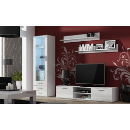 Meblościanka do salonu biała mat / połysk 265