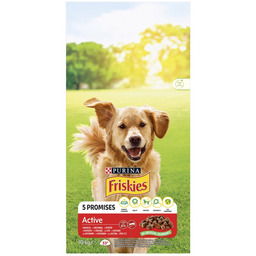 Karma dla psów FRISKIES Active, bogata w mięso,
