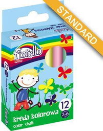 Kreda szkolna kolorowa FIORELLO 12 sztuk /170-2135/
