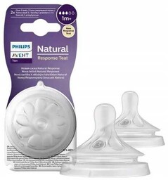 AVENT Smoczek na butelkę NATURAL RESPONSE 1m+ 3-przepływowy