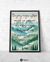 PLAKAT BO GÓRY USTĄPIA
