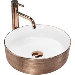 Rea Umywalka nablatowa Rea Sami Brush Rose Gold