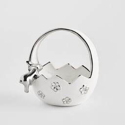 Koszyk Flosales z motywem królika i kwiatów