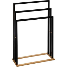 Stojak na ręczniki na stopy Czarny Natureo -