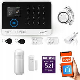 Alarm bezprzewodowy WiFi Gsm 4G, Tuya, zestaw alarmowy