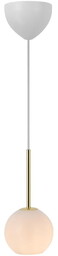 Lampa wisząca FRANCA Nordlux 1xE14 40W Szkło Mosiądz