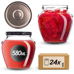 Słoiki na przetwory Sassa 580ml 24szt 82mm +