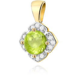 Złota zawieszka / wisiorek Oliwin 0,60ct żółte złoto