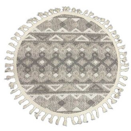 Dywan Jardin okrągły 120 cm aztecki szary