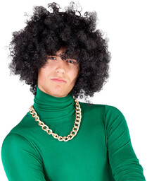 Peruka afro czarna - 1 szt.