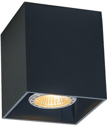 QAZQA Nowoczesny reflektor sufitowy czarny GU10 50mm -