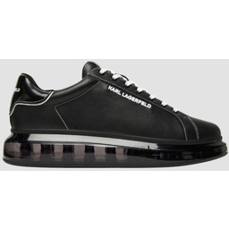 KARL LAGERFELD Czarne męskie sneakersy skórzane Kapri Kushion