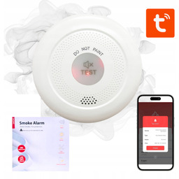 Czujnik Dymu Tuya Exp: 24/03/2030 Detektor Ognia Alarm