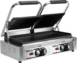 PODWÓJNY GRILL KONTAKTOWY RYFLOWANY 58CM, 3,6KW Yato YG-04560