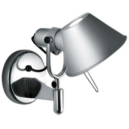 Lampa Ścienne Artemide, Tolomeo Faretto, metaliczny, przedpokój, metal,